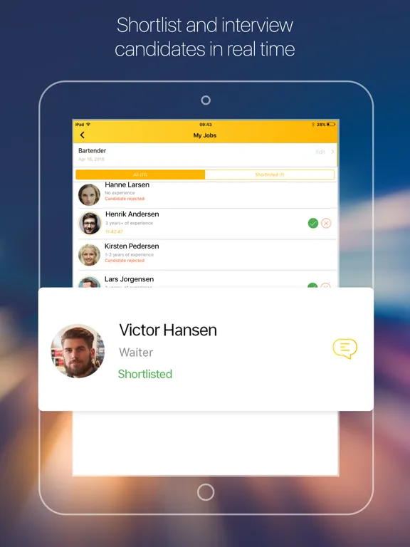 Workee: Find Jobs & Hire Staff iPad  Screenshots