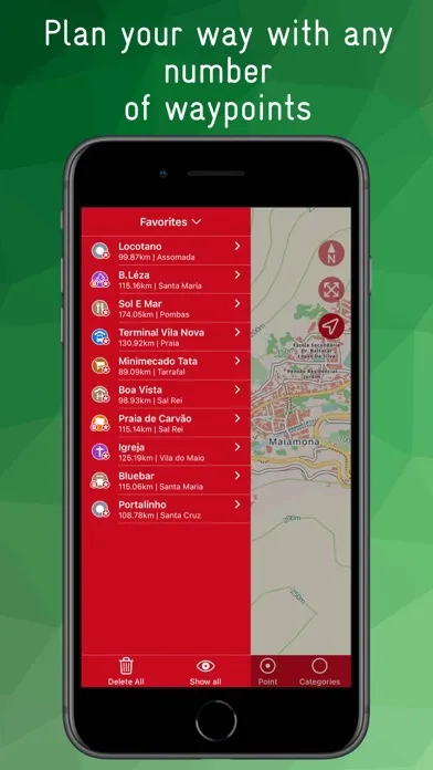 Cape Verde Offline Map Screenshots