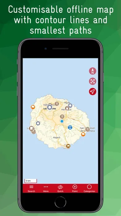 Tangkapan skrin La Gomera Offline Map