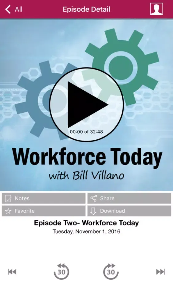 Ảnh chụp màn hình của Workforce Today