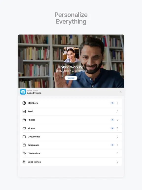 Capturas de tela do Community - Workforce Wellness iPad 