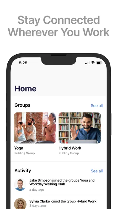 Capturas de tela do Community - Workforce Wellness