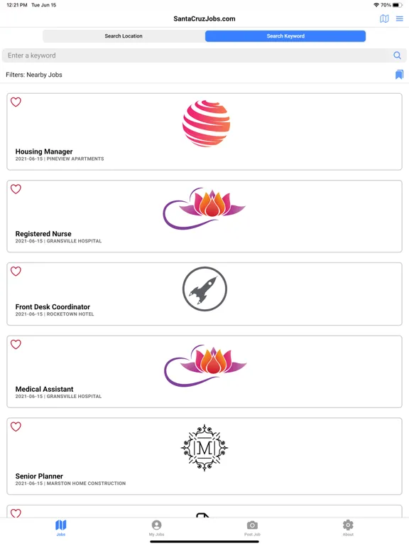 Screenshot di Workin.com iPad 