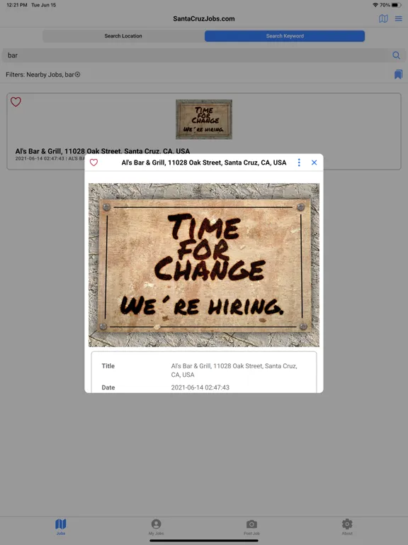 Screenshot di Workin.com iPad 