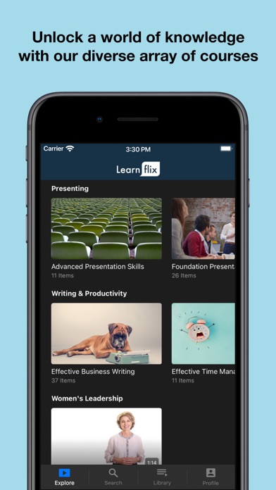 Captures d'écran de Learnflix App