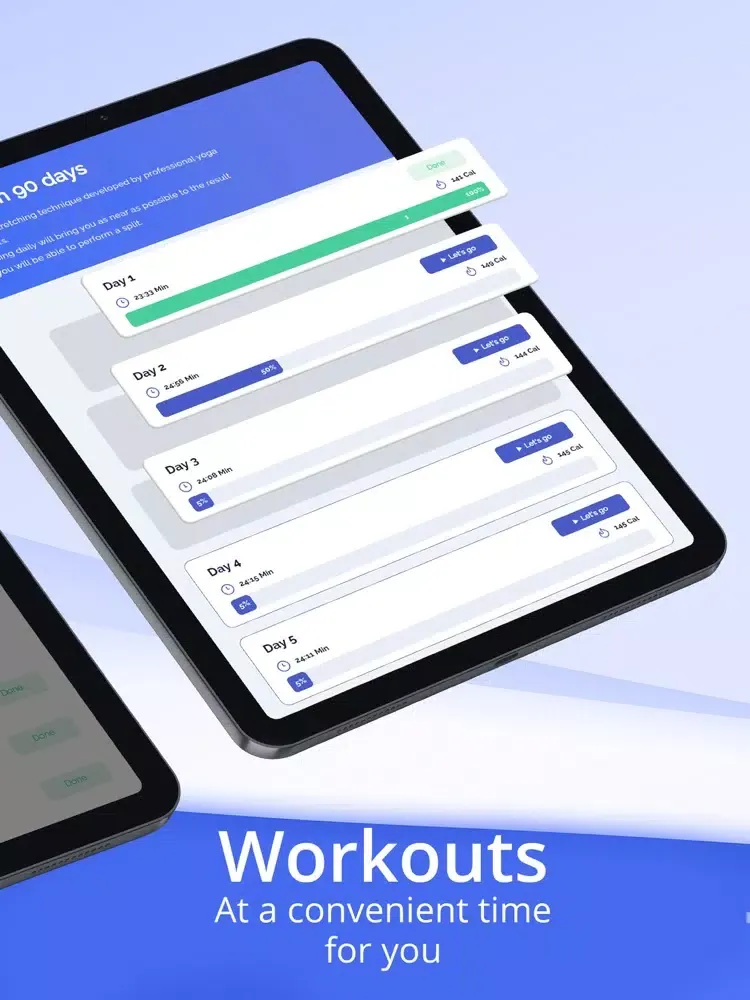 Скриншоты Stretching exercises video iPad 