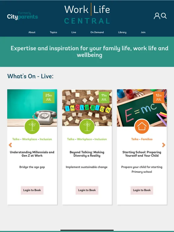 Скриншоты WorkLife Central iPad 