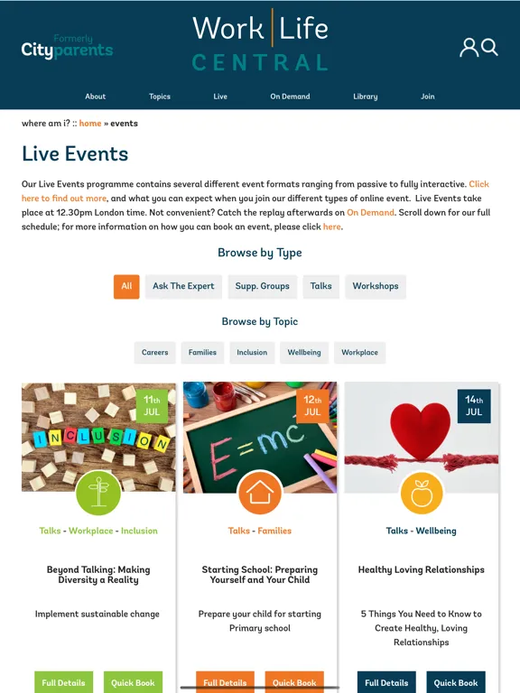 Скриншоты WorkLife Central iPad 