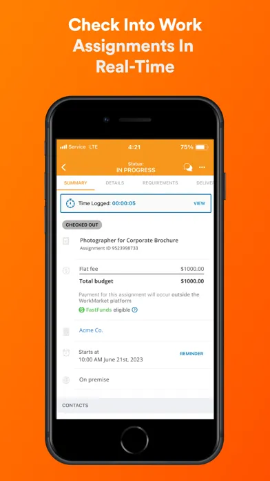 Ảnh chụp màn hình của WorkMarket by ADP