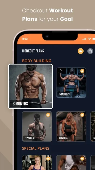 Gym Workout Pro: Fitness, Abs应用截图