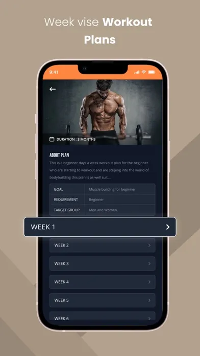 Gym Workout Pro: Fitness, Abs应用截图