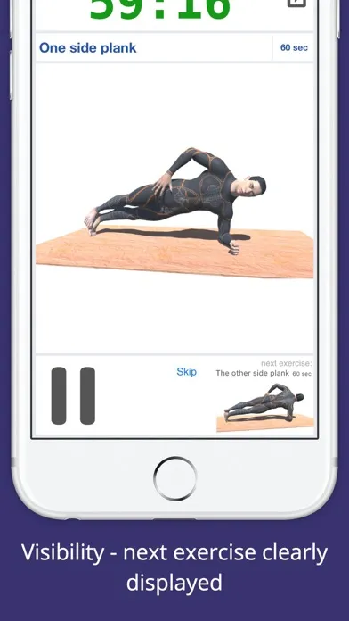 Capturas de pantalla de 10 Min PLANKS Workout Challenge Free - Tone, Abs
