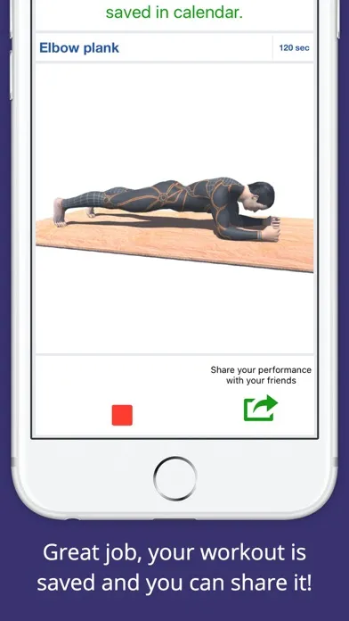 Capturas de pantalla de 10 Min PLANKS Workout Challenge Free - Tone, Abs