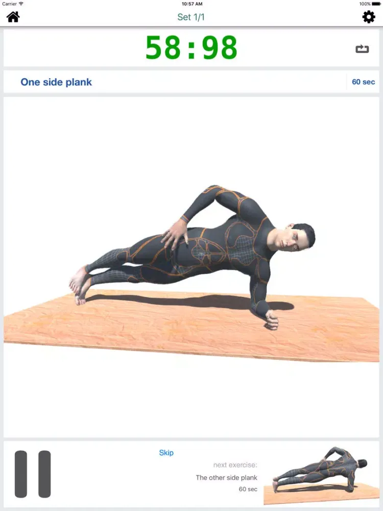 Capturas de tela do 10 Min PLANKS Workout Challenge PRO - Tone, Abs iPad 