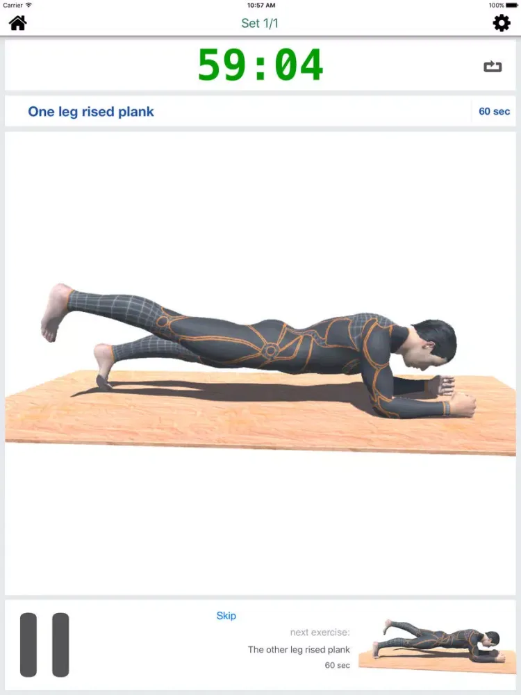 Capturas de tela do 10 Min PLANKS Workout Challenge PRO - Tone, Abs iPad 