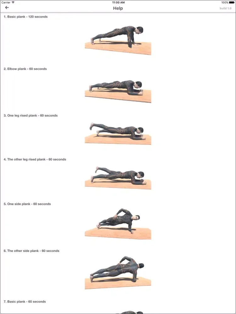 Capturas de tela do 10 Min PLANKS Workout Challenge PRO - Tone, Abs iPad 