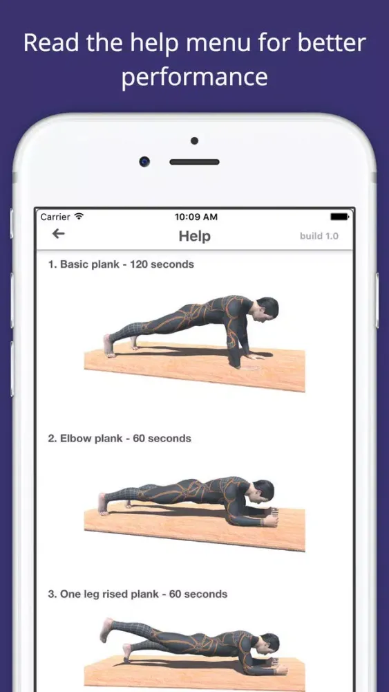 Capturas de tela do 10 Min PLANKS Workout Challenge PRO - Tone, Abs