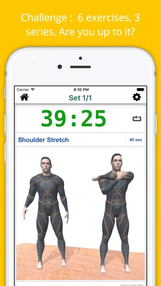 Ảnh chụp màn hình của 12 Min Stretch Challenge Workout PRO - Pain Relief