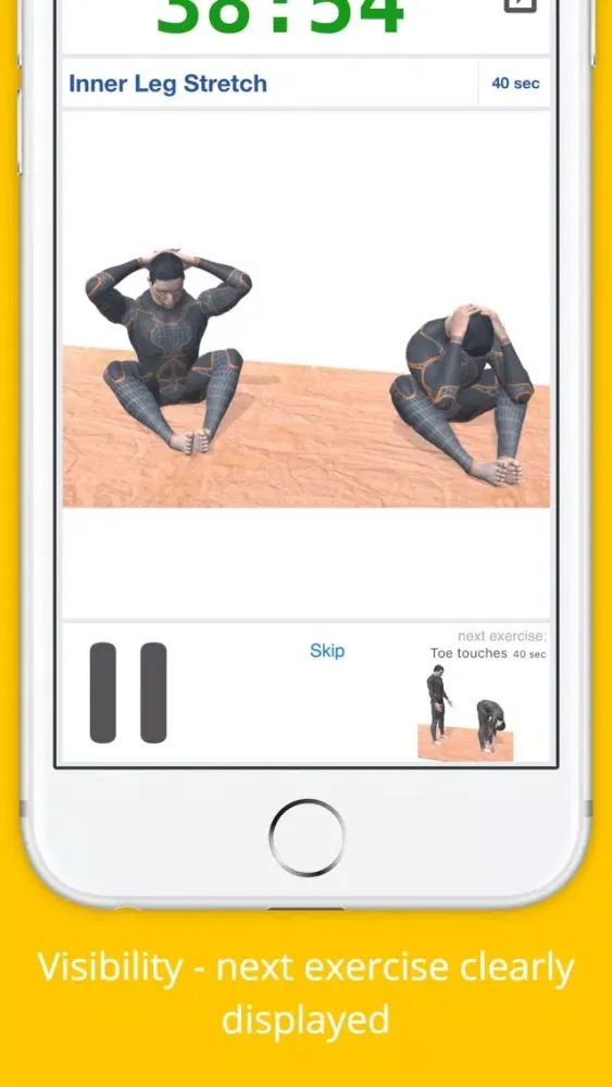 Ảnh chụp màn hình của 12 Min Stretch Challenge Workout PRO - Pain Relief