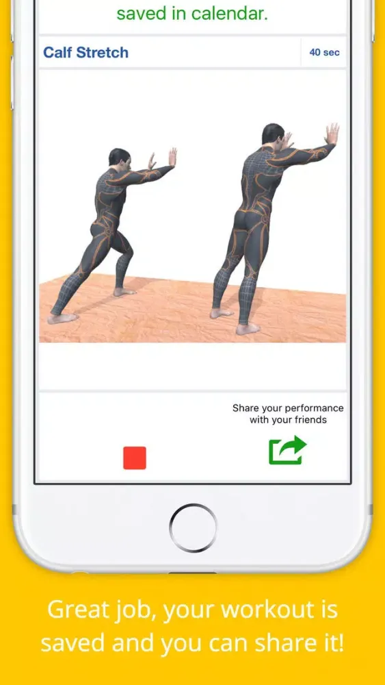 Ảnh chụp màn hình của 12 Min Stretch Challenge Workout PRO - Pain Relief