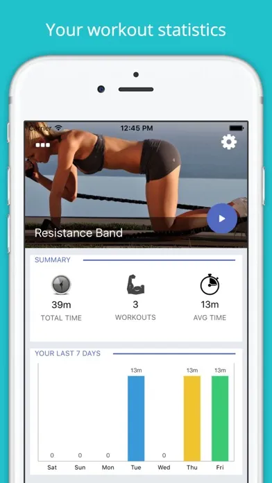 Capturas de pantalla de Resistance Band Workout Strong