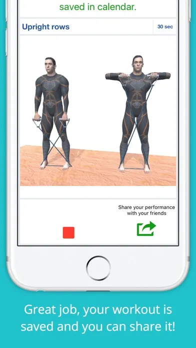 Capturas de pantalla de Resistance Band Workout Strong
