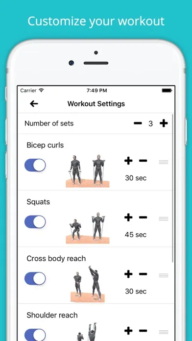 Capturas de pantalla de Resistance Band Workout Strong