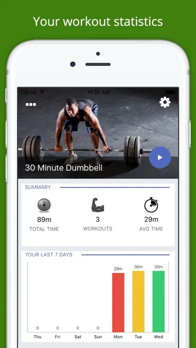 30 Min Dumbbell Workout Challenge Free Lose Weight应用截图