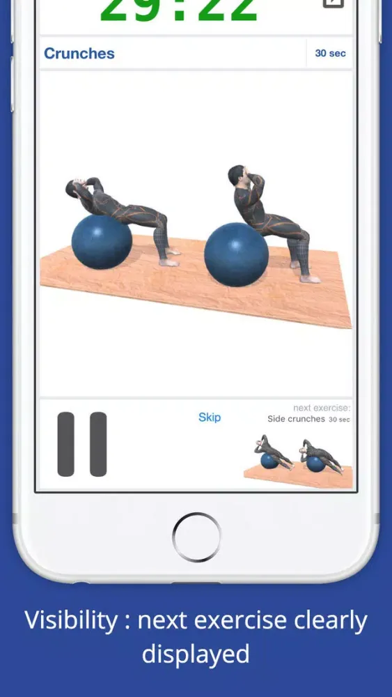 Capturas de tela do Exercise Ball Workout Challenge PRO - Get fit