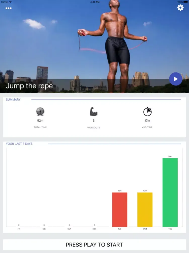 Jump the Rope Workout Challenge PRO - Cardio iPad  سکرین شاٹس