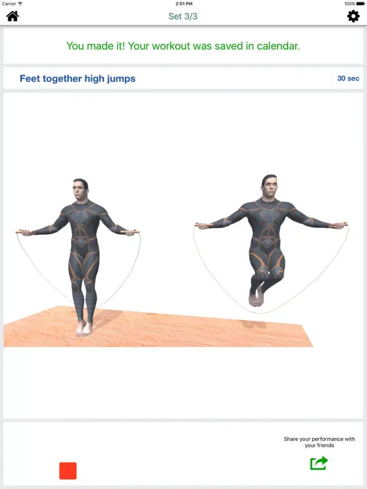 Jump the Rope Workout Challenge PRO - Cardio iPad  سکرین شاٹس