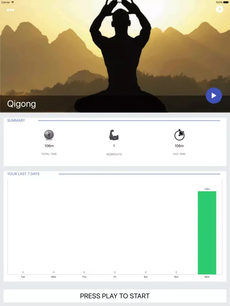 Qigong Workout Challenge PRO - Gain longevity iPad 应用截图