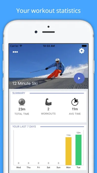 Zrzuty ekranu 12 Min Ski Workout Slopes Fit