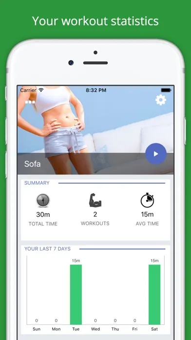 Home Sofa Workout Challenge Free - Lose Weight应用截图