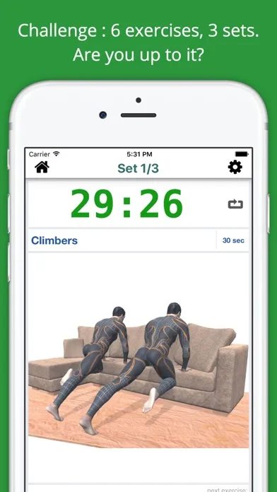 Home Sofa Workout Challenge Free - Lose Weight应用截图