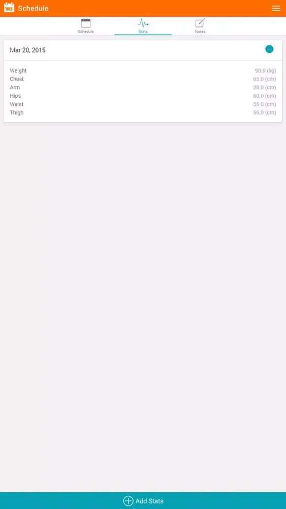 Workout Scheduler Screenshots