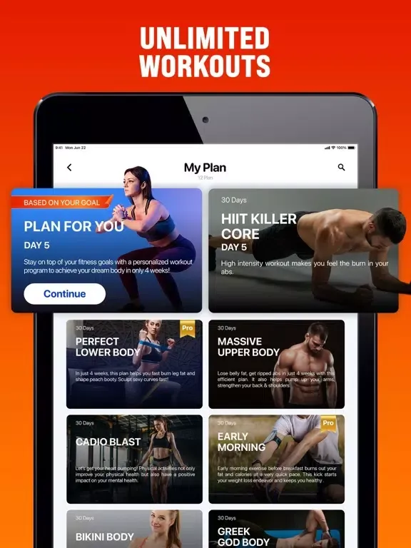 تصاویر 30 Day Fitness Challenge ! iPad 