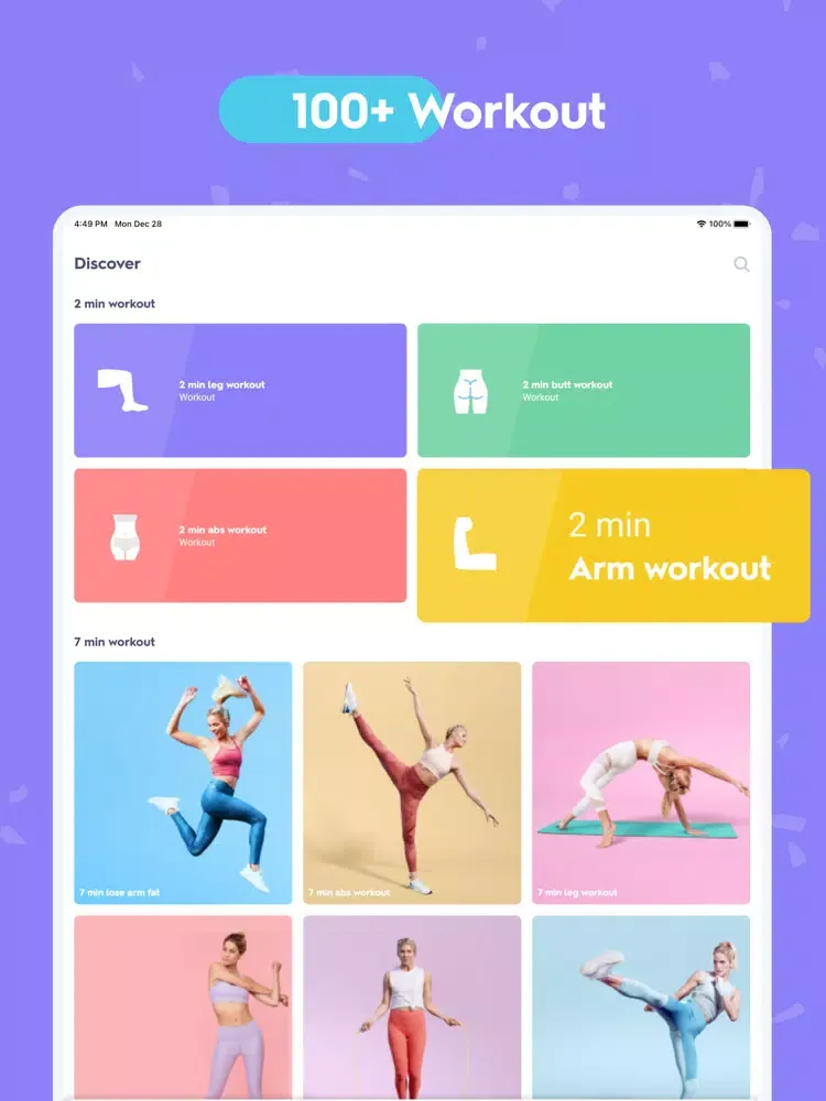 Ảnh chụp màn hình của Weight loss: Workout for women iPad 