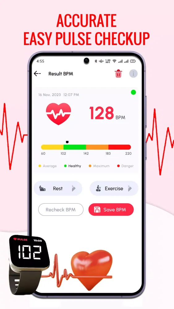 Heart Rate Monitor Screenshots
