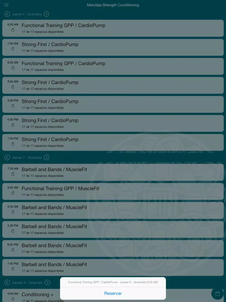 Zrzuty ekranu Mandala Strength Conditioning iPad 
