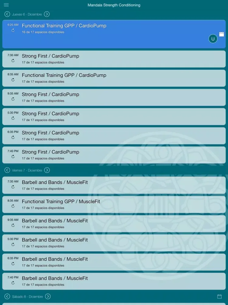 Zrzuty ekranu Mandala Strength Conditioning iPad 