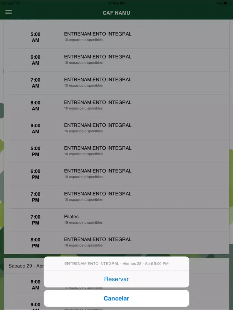 CAF NAMU iPad  Ekran Görüntüleri