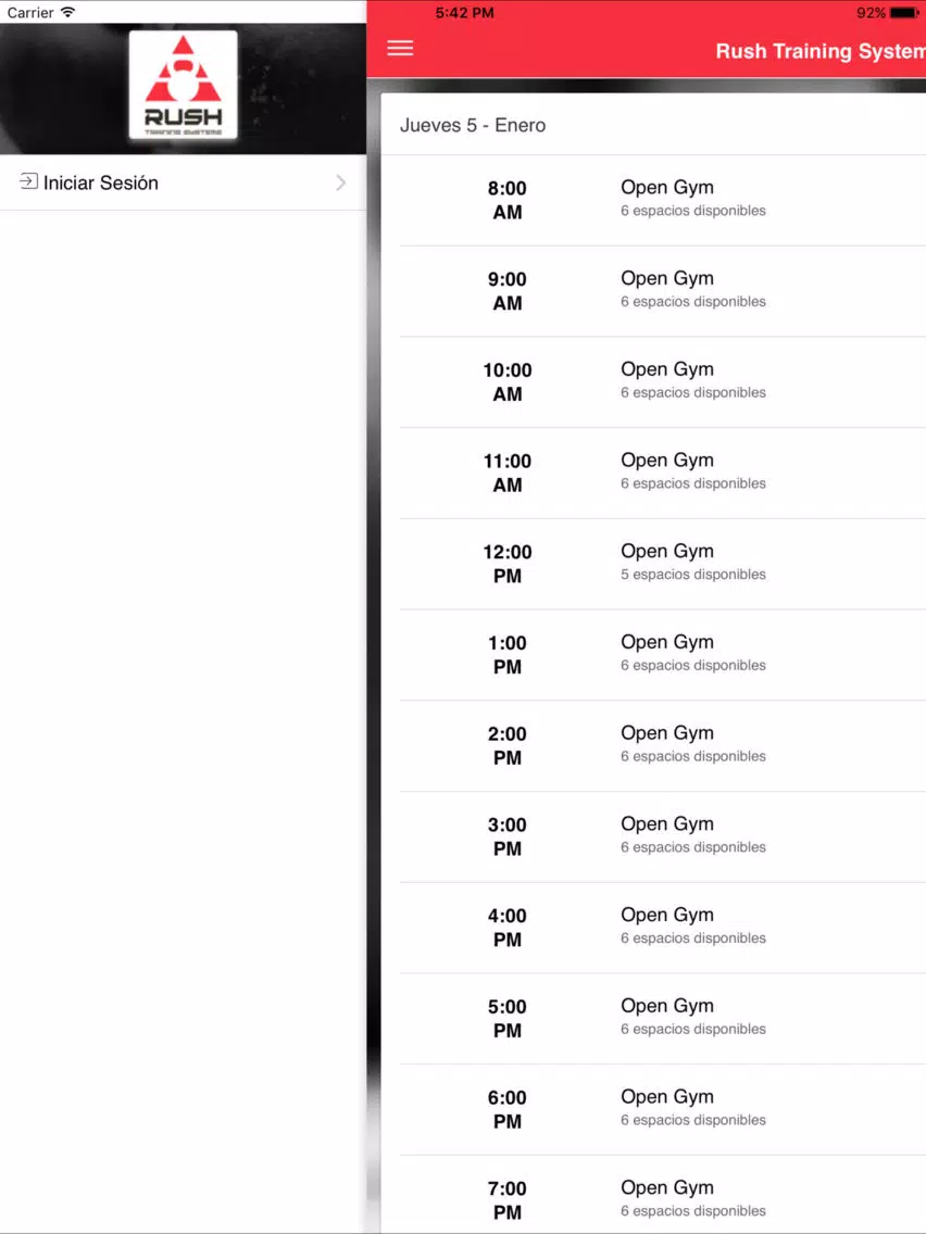 Rush Training Systems iPad  Screenshots