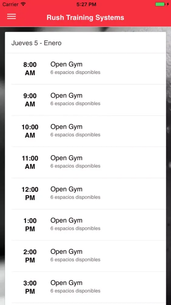 Ảnh chụp màn hình của Rush Training Systems