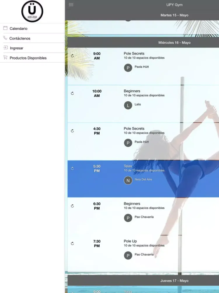 UPY Gym iPad  Screenshots
