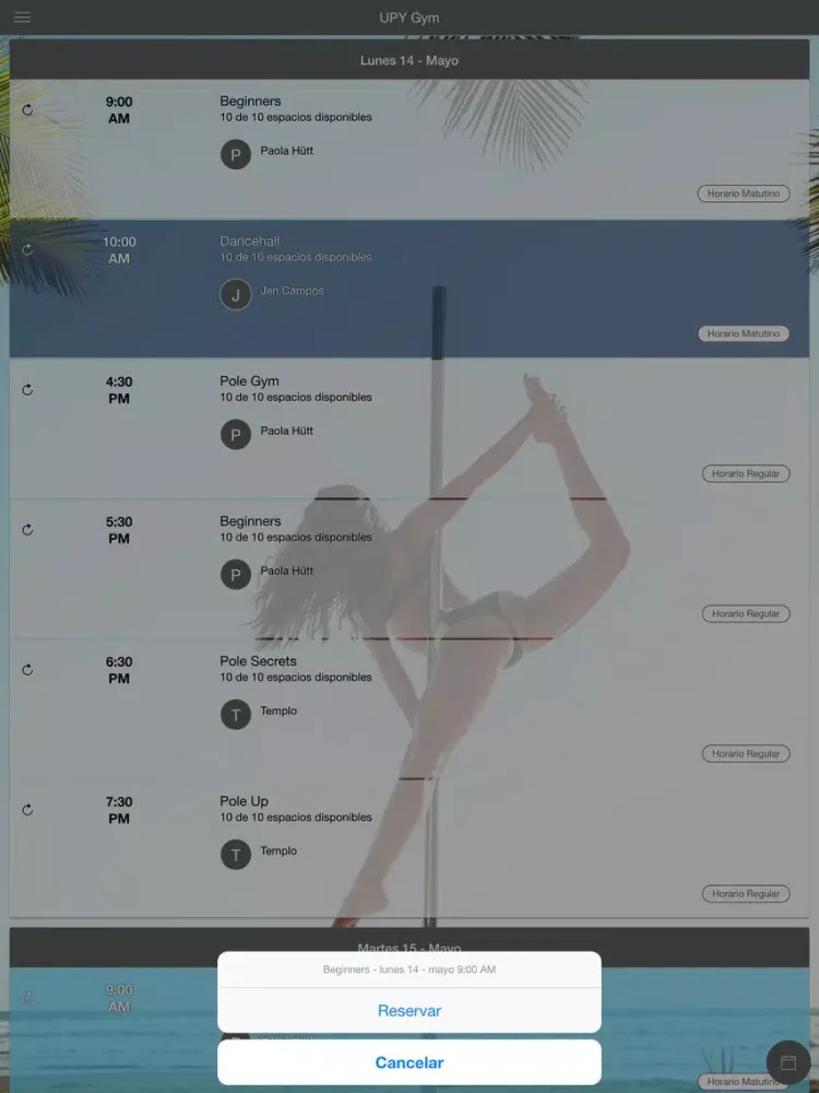 UPY Gym iPad  Screenshots