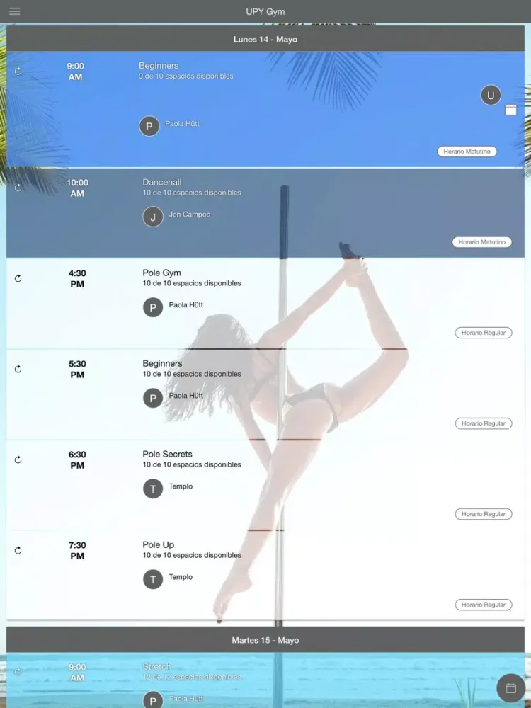UPY Gym iPad  Screenshots