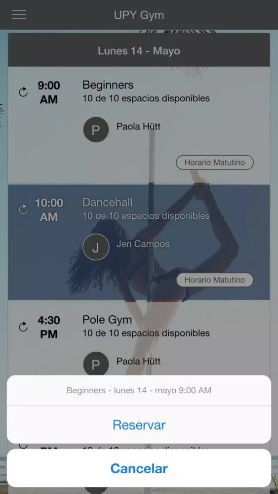 UPY Gym Screenshots