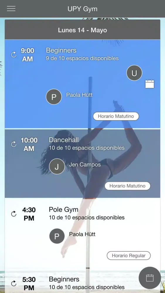 UPY Gym Screenshots