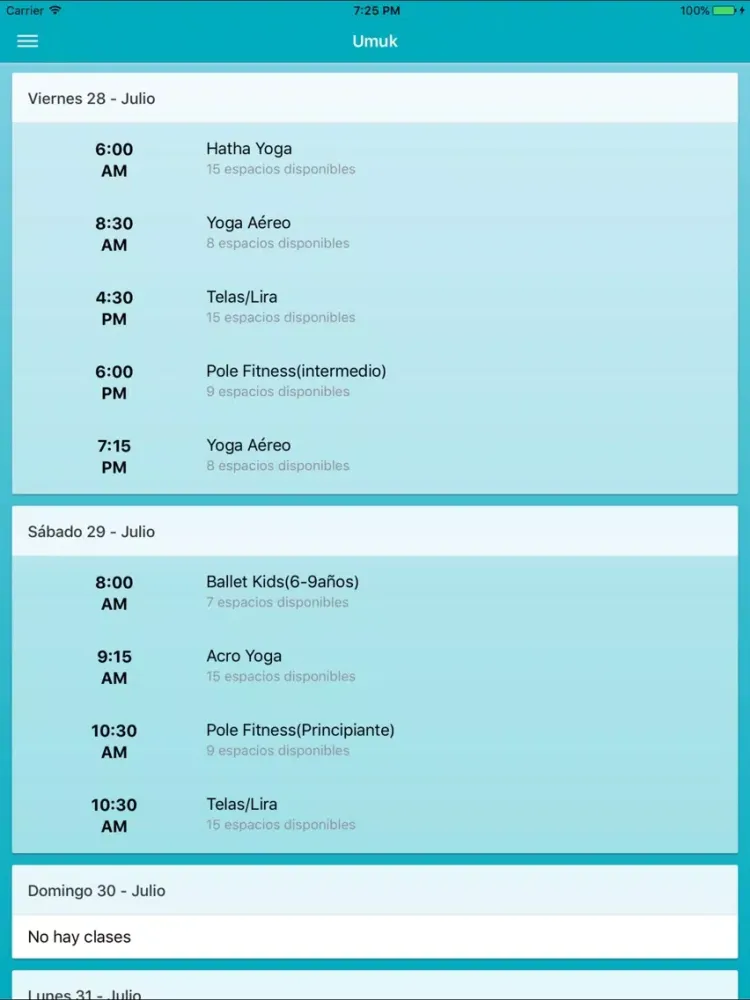 ภาพหน้าจอของ Umuk Palmares iPad 